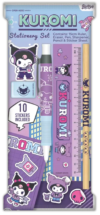Blue Sky - KUROMI - Stationery Set 6pc