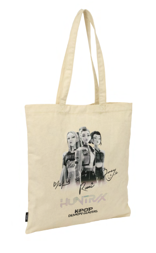 Safta - K-POP DEMON HUNTERS - Huntrix - Beige Tote Bag