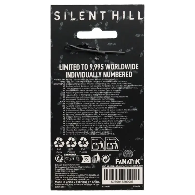 Fanattik - SILENT HILL 2 - Hotel "Red Edition" - Limited Edition Keyring