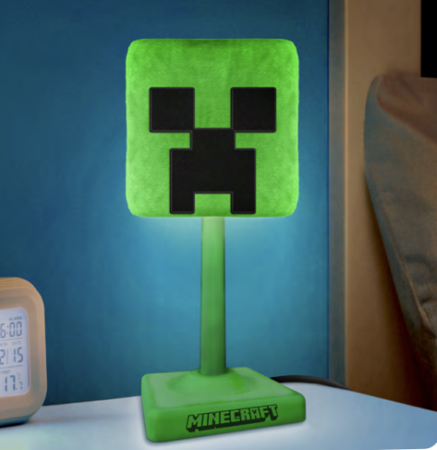 Paladone - MINECRAFT - Creeper - 'SoftGlo' Fluffy Décorative Lamp