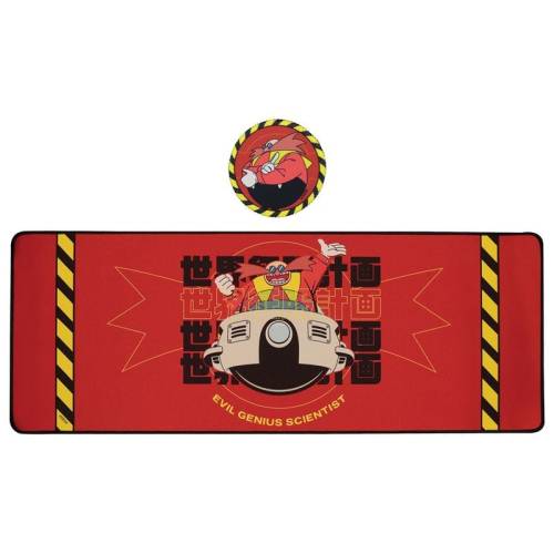 Fanattik - SONIC - Dr. Eggman - XL Desktop Mat + 1 Coaster