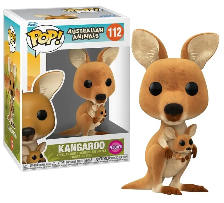Funko - AUSTRALIAN ANIMALS - POP N° 112 - Kangaroo (Flocked)