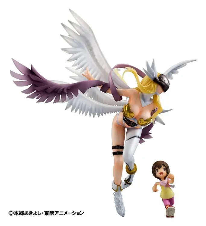 Megahouse - DIGIMON - Angewomon & Hikari Yagami - Statue G.E.M. 22cm