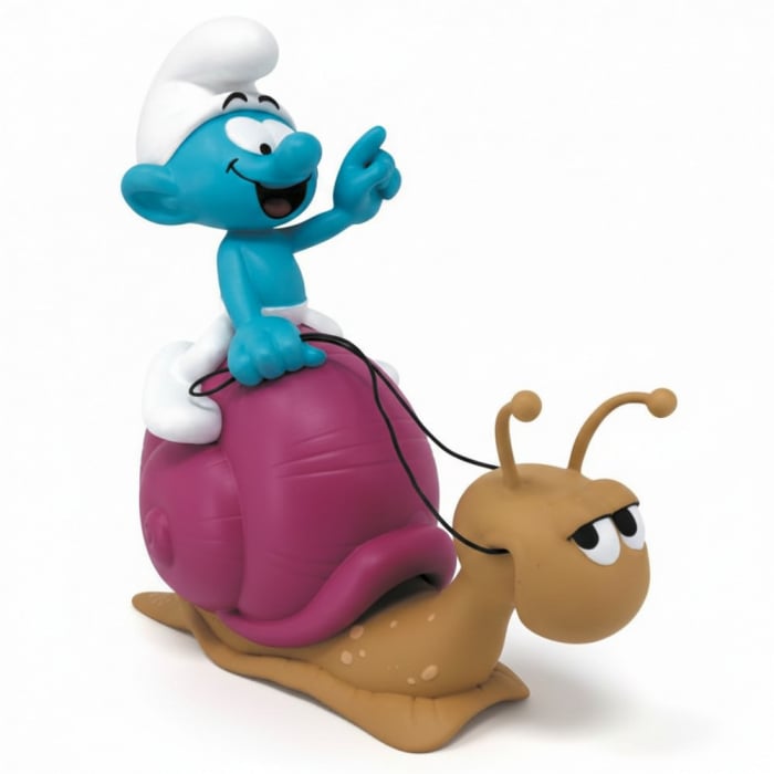 Plastoy - THE SMURFS - Smurf snake back - Money Box PVC 19cm