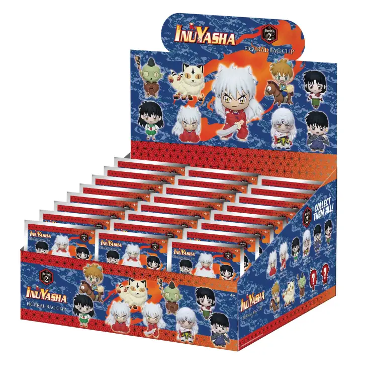 Monogram - INUYASHA (25TH ANNIV.) - Series 2 - 3D Foam Bag Clip (Display 24 Pcs)