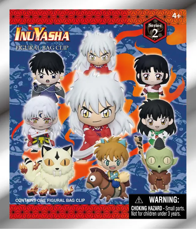 Monogram - INUYASHA (25TH ANNIV.) - Series 2 - 3D Foam Bag Clip (Display 24 Pcs)