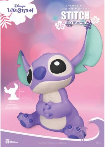 Beast Kingdom - LILO & STITCH - Stitch "Lilac Color" - Piggy Bank 44cm