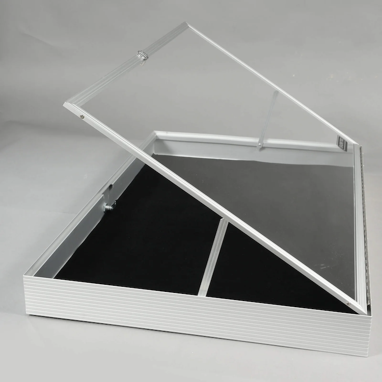 Evoretro - EVORETRO - Show Case Aluminium/Acrylic 91x60x10cm With Secure