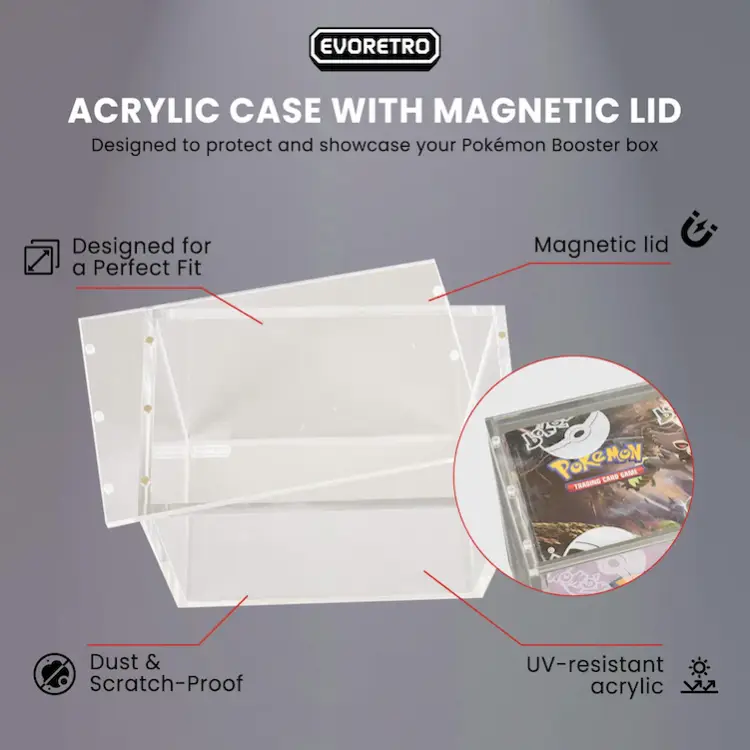 Evoretro - EVORETRO - Acrylique Magnetic Protector For Display 36 Pokemon 1pc