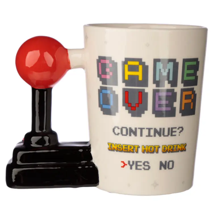 Puckator - GAME OVER - Joystick & Arcade - Mug with 3D Handle13,5oz
