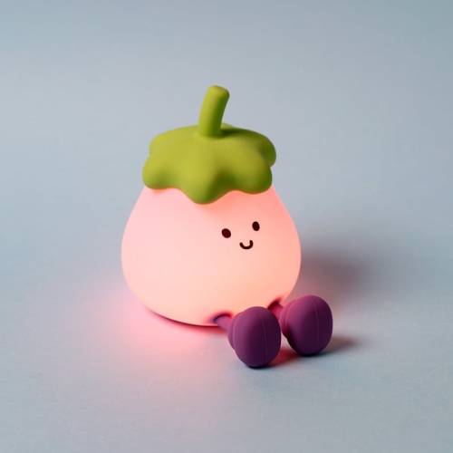 Puckator - KAWAII - Eggplant - Phone Holder & Rechargeable Lamp 5,1inch