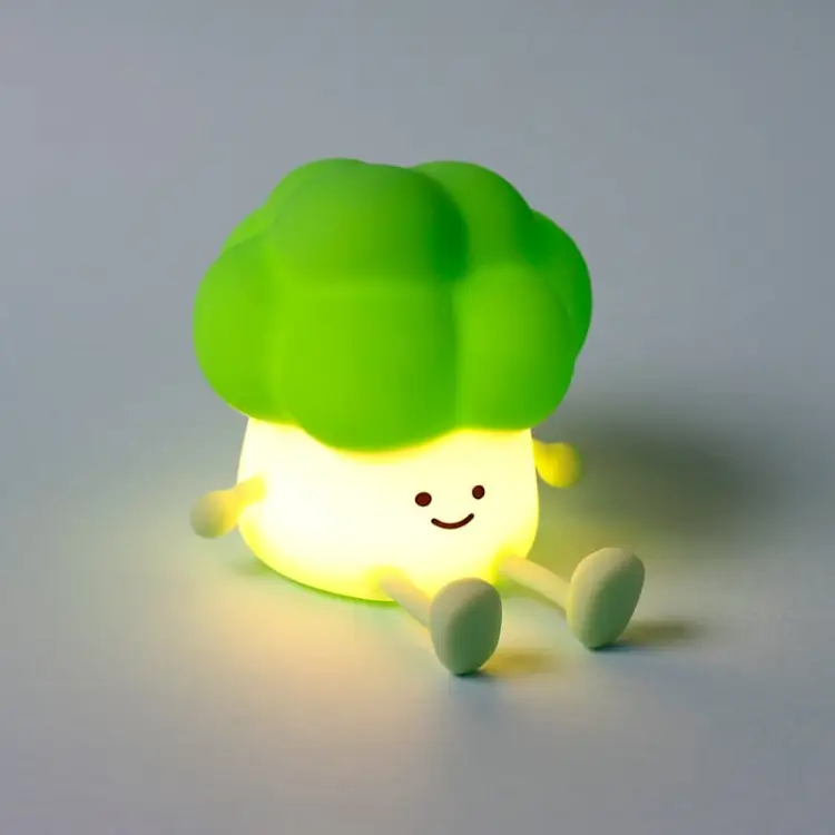 Puckator - KAWAII - Broccoli - Phone Holder & Rechargeable Lamp 4,3inch