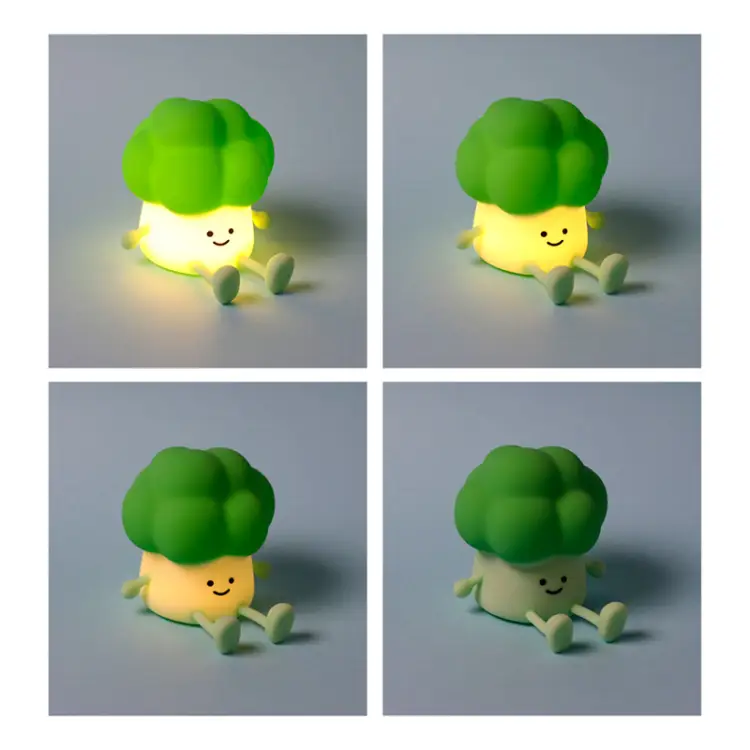 Puckator - KAWAII - Broccoli - Phone Holder & Rechargeable Lamp 4,3inch