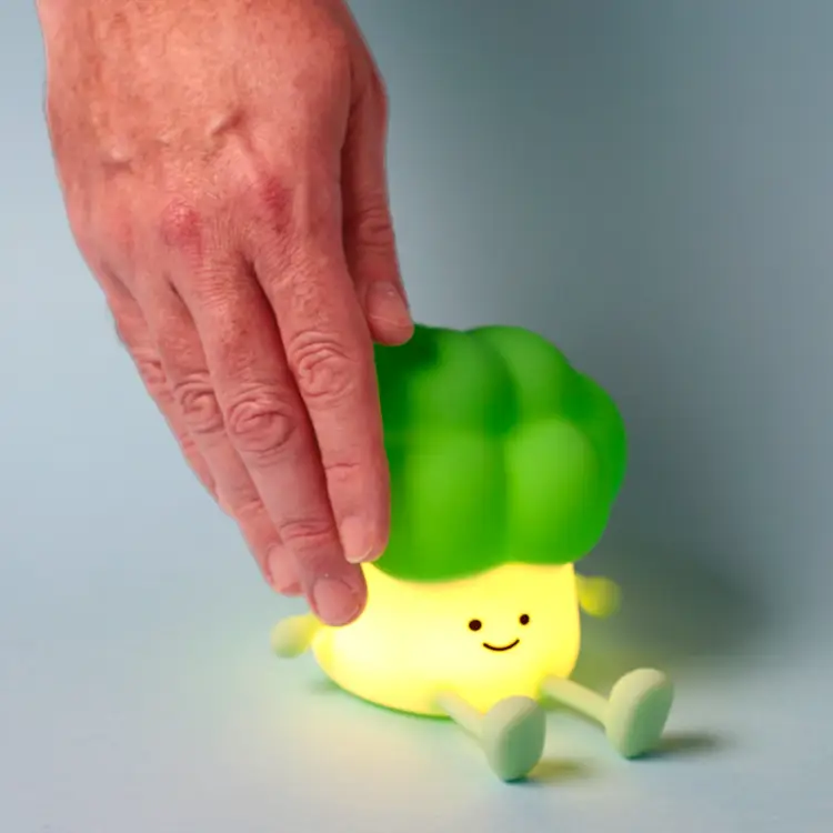 Puckator - KAWAII - Broccoli - Phone Holder & Rechargeable Lamp 4,3inch