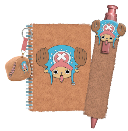 Pyramid - ONE PIECE - Chooper - Fuzzy Set - Notebook + Pen + Keychain