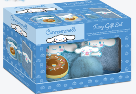 Pyramid - CINNAMOROLL - Fuzzy Gift Set - Notebook + 14,9oz Mug + Keychain