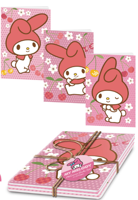 Pyramid - MY MELODY - Set of 3 Excercice Book