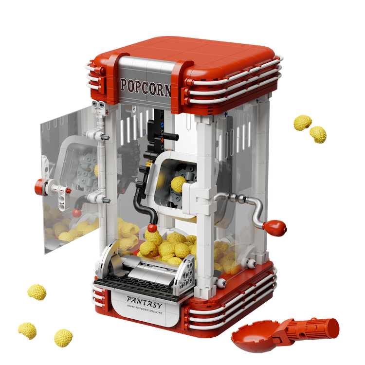 Pantasy - PANTASY - Popcorn Machine - Building block 1201 pcs