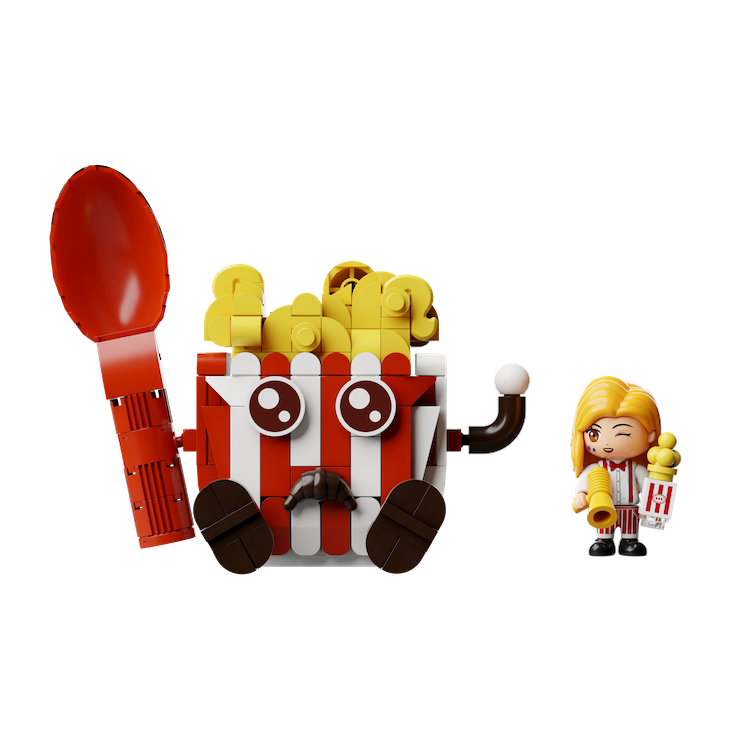 Pantasy - PANTASY - Popcorn Machine - Building block 1201 pcs
