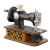 Pantasy - PANTASY - Hand Crank Sewing Machine - Building block 1152 pcs