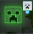 MINECRAFT - Creeper - Neonowa lampa LED do montażu na ścianie