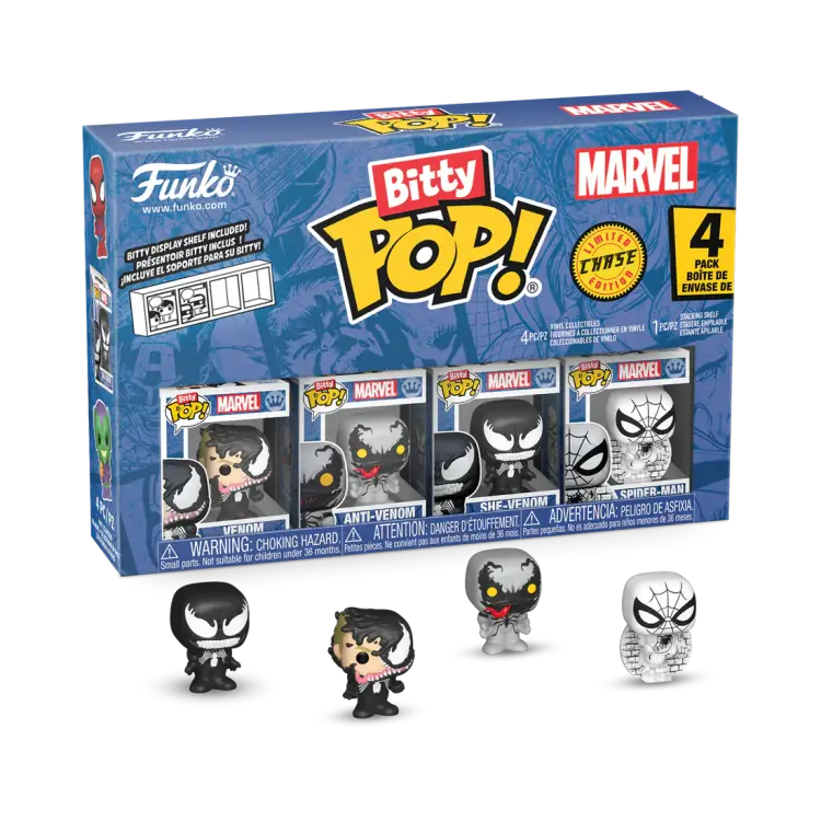 Funko - SPIDER-MAN - Bitty Pop 4 Pack 2.5cm - Venom