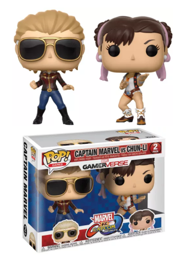 Funko - MARVEL Vs CAPCOM - POP 2-Pack - Captain Marvel Vs Chun-Li