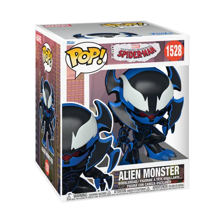 Funko - FRIENDLY NEIGHBORHOOD SPIDER-MAN - POP SUPER N° 1528 - Alien Monster