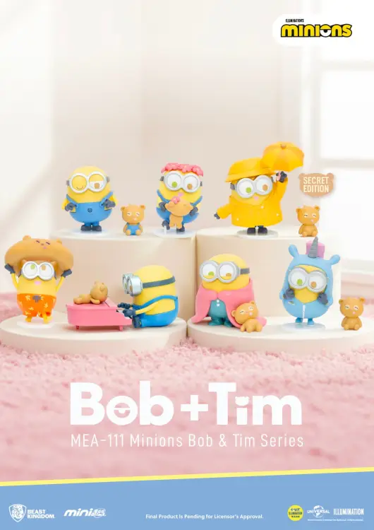 Beast Kingdom - MINIONS - Bob & Tim Series - Blind Box Set 6 Figure 6.3cm