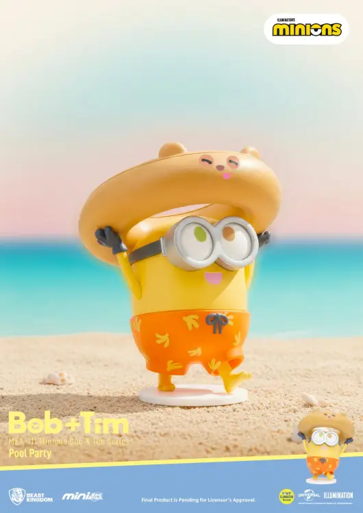 Beast Kingdom - MINIONS - Bob & Tim Series - Blind Box Set 6 Figure 6.3cm