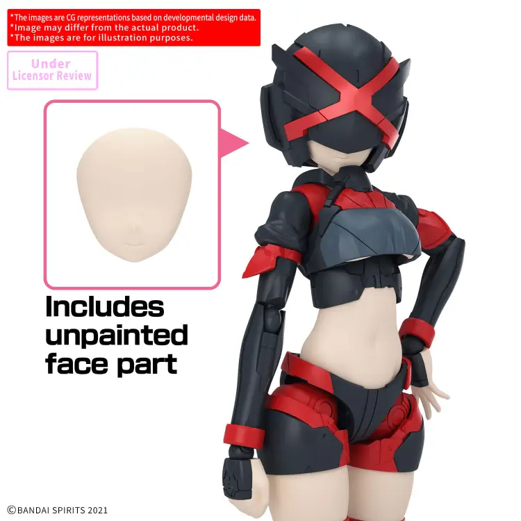 Bandai Model Kit - 30MS - Option Parts Set 29 (Action Wear B) (Color B) - Model Kit