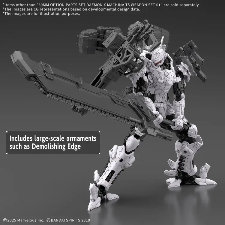 Bandai Model Kit - DAEMON X MACHINA - 30MM Parts Set TS Weapon Set 1 - Model Kit