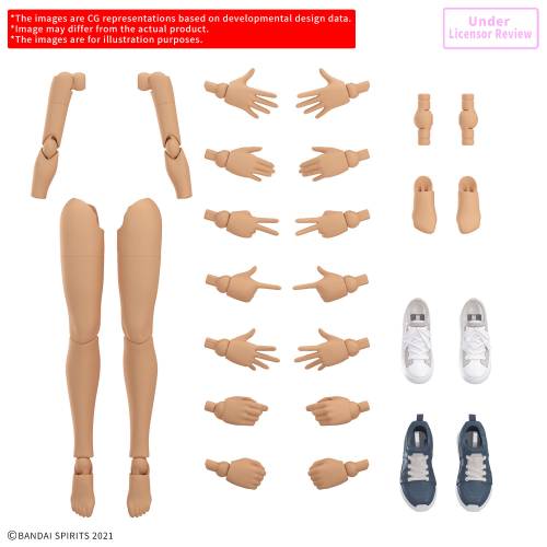 Bandai Model Kit - 30MS - Option Body Parts Arm Parts & Leg Parts S (Color C) - Model Kit