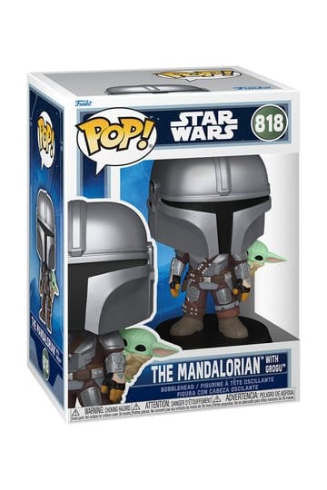Funko - MANDALORIAN & GROGU - POP Star Wars N° 818 - Mandalorian With Grogu