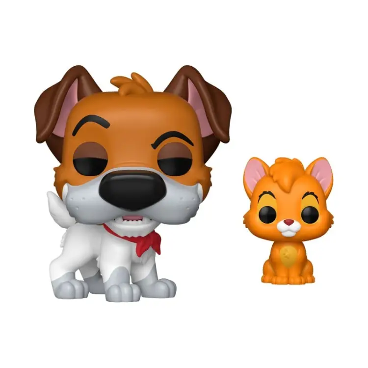 Funko - OLIVER & COMPANY - POP & Buddy N° 1705 - Dodger with Oliver with Chase