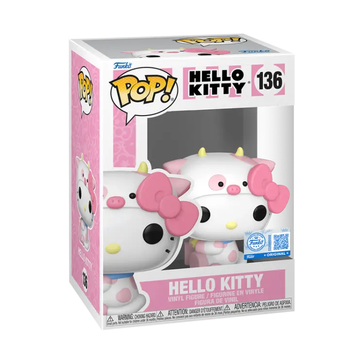 Funko - HELLO KITTY - POP Sanrio N° 136 - Hello Kitty in cow cosplay