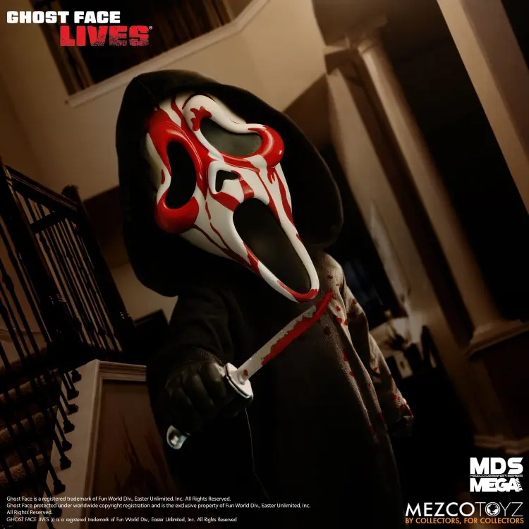 Mezco Toys - SCREAM - Bloody Ghost Face - MDS Mega Scale Talking Doll 37cm