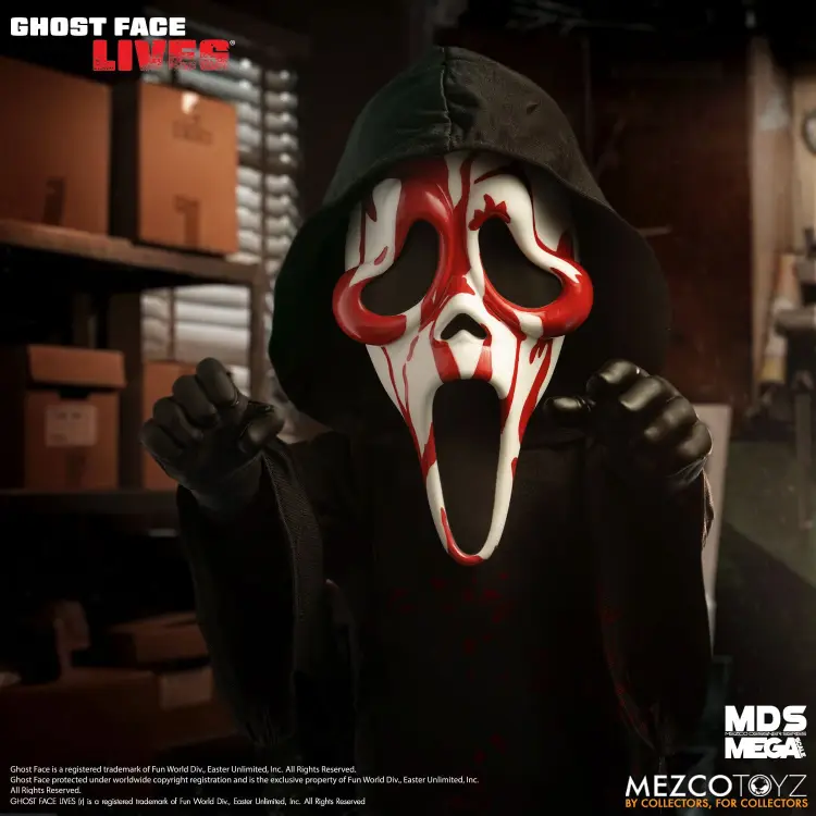 Mezco Toys - SCREAM - Bloody Ghost Face - MDS Mega Scale Talking Doll 37cm