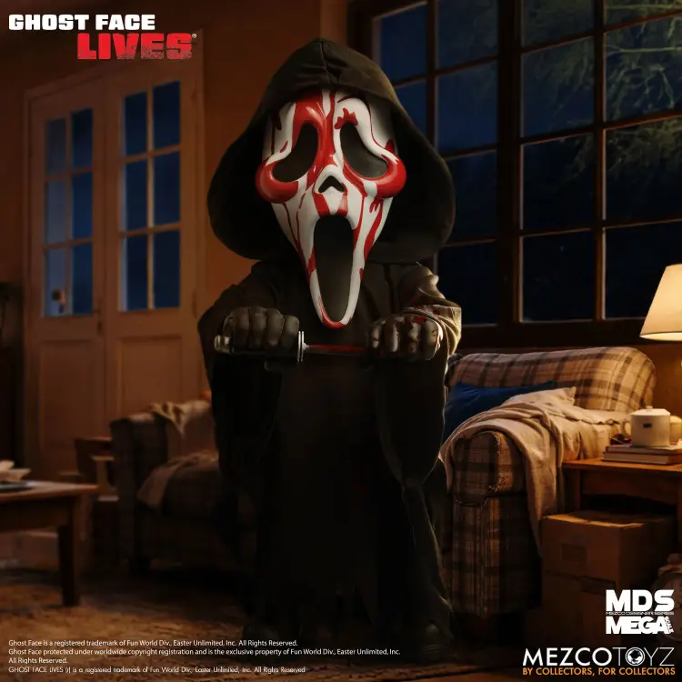 Mezco Toys - SCREAM - Bloody Ghost Face - MDS Mega Scale Talking Doll 37cm
