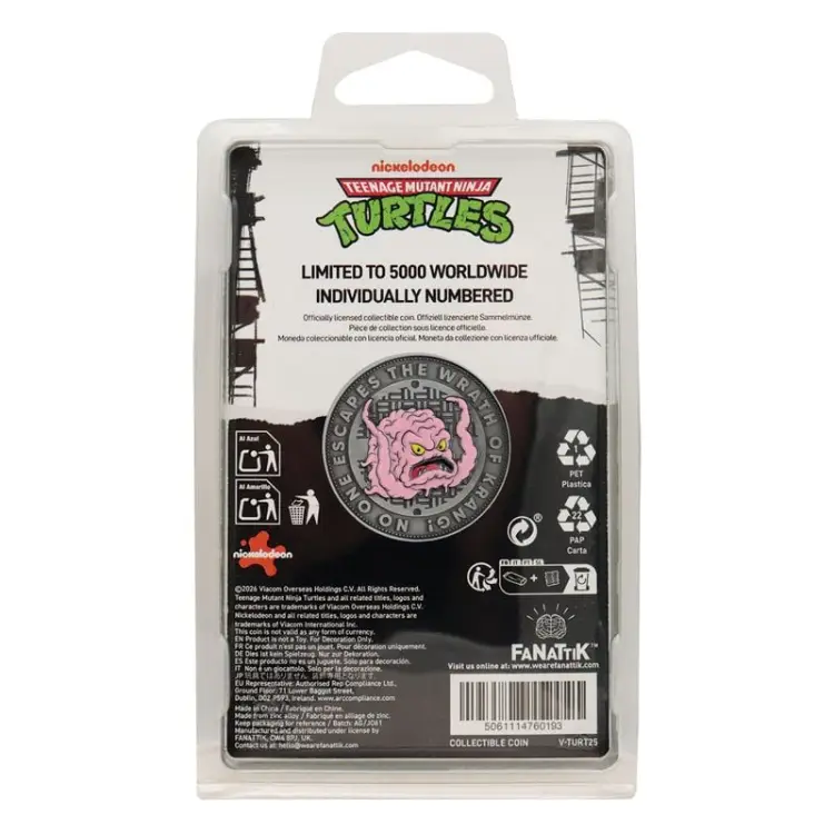 Fanattik - TEENAGE MUTANT NINJA TURTLES - Kang - Limited Edition Coin