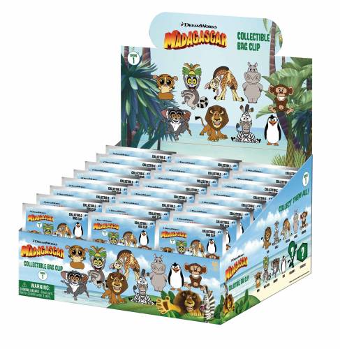 Monogram - MADAGASCAR - Series 1 - 3D Foam Bag Clip (Display 24 Pcs)