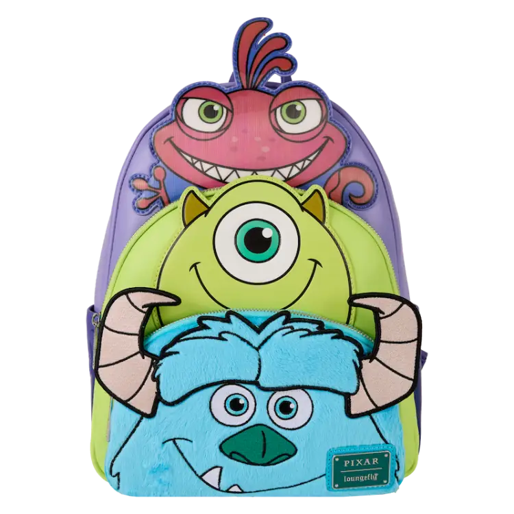 Loungefly - MONSTERS INC. - Mike, Sulley et Randall - Mini Backpack LoungeFly