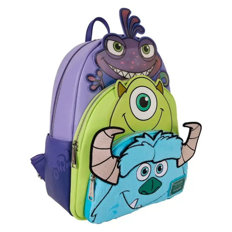 Loungefly - MONSTERS INC. - Mike, Sulley et Randall - Mini Backpack LoungeFly
