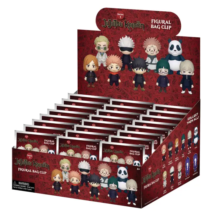 Monogram - JUJUTSU KAISEN - Series 1 - 3D Foam Bag Clip (Display 24 Pcs)