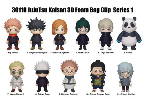 Monogram - JUJUTSU KAISEN - Series 1 - 3D Foam Bag Clip (Display 24 Pcs)
