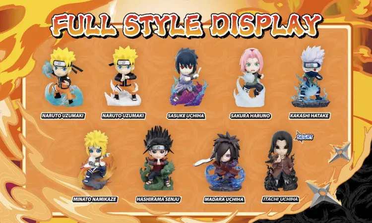Funism - NARUTO SHIPPUDEN - Great Ninja Vol 1 - Blind Box Set 8 Figurine TBAcm