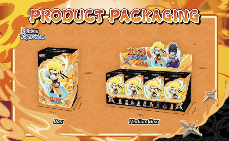 Funism - NARUTO SHIPPUDEN - Great Ninja Vol 1 - Blind Box Set 8 Figurine TBAcm