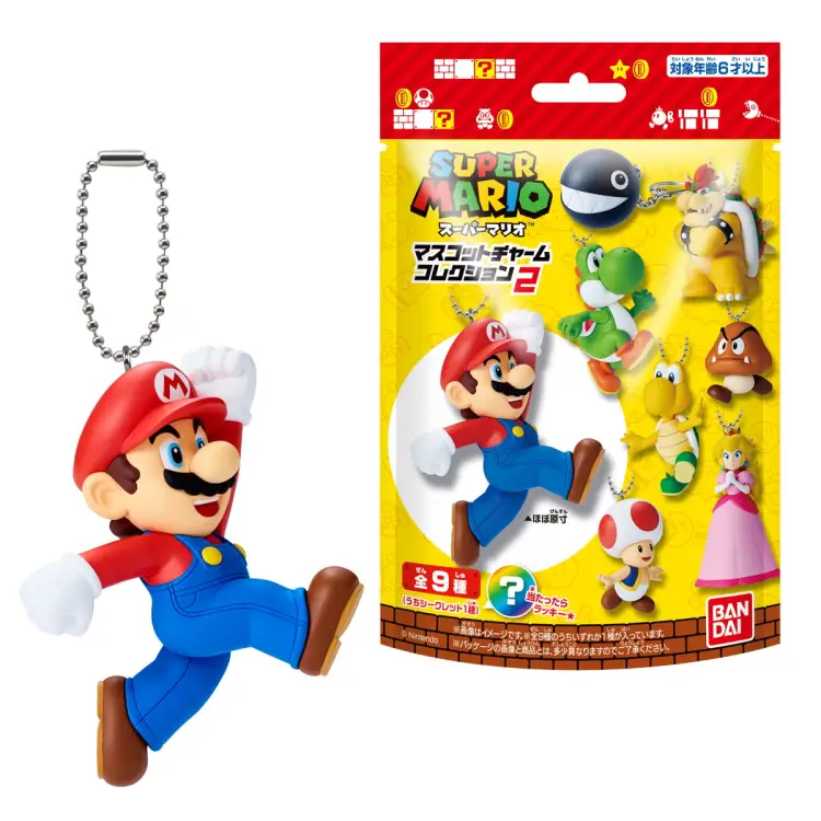 Banpresto - SUPER MARIO -Mascot charm collection w2 - Assortiments 10 Keychain 6cm