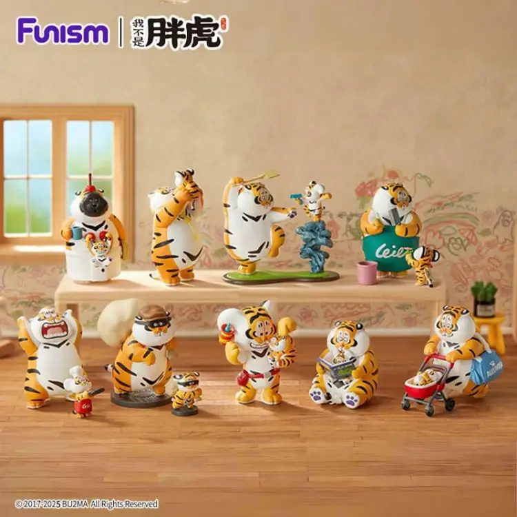 Funism - ALEXANDER THE FAT TIGER - Roaring Love Series 2 - Blind Box 8 Fig. set