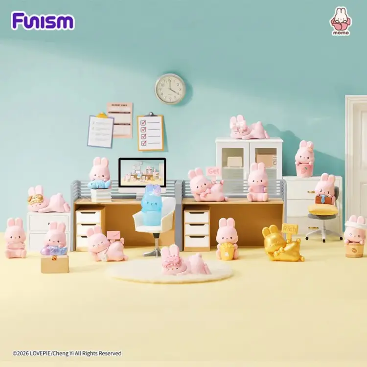 Funism - MOMO BUNNY - 24h Life Diary Series - Blind Box 4 Figure set